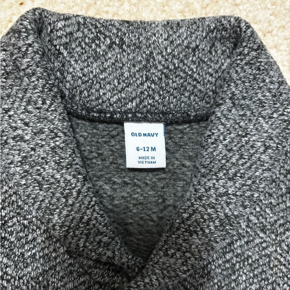 Old Navy Charcoal Cardigan Size 6-12 Months